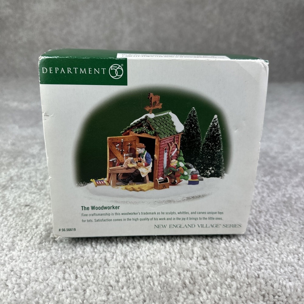 *FLAW READ* Dept 56 New England Village The Woodworker #56619